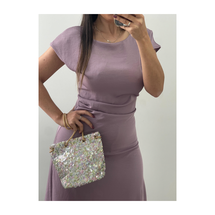 Vestido Malva Midi Básico – Talla Única y Estilo Diario | Doble S Moda