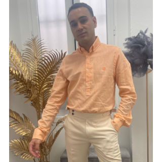 Camisa Hombre Naranja Sinigual | Estilo Tipo Polo – Doble S Moda
