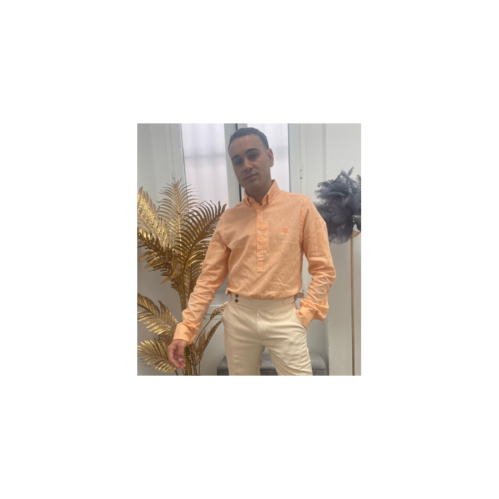 Camisa Hombre Naranja Sinigual | Estilo Tipo Polo – Doble S Moda