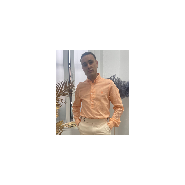 Camisa Hombre Naranja Sinigual | Estilo Tipo Polo – Doble S Moda