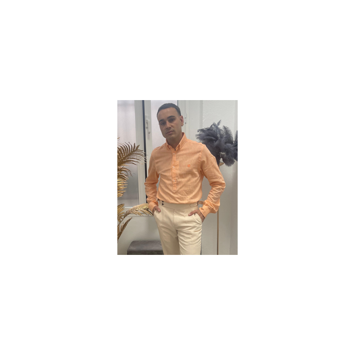 Camisa Hombre Naranja Sinigual | Estilo Tipo Polo – Doble S Moda