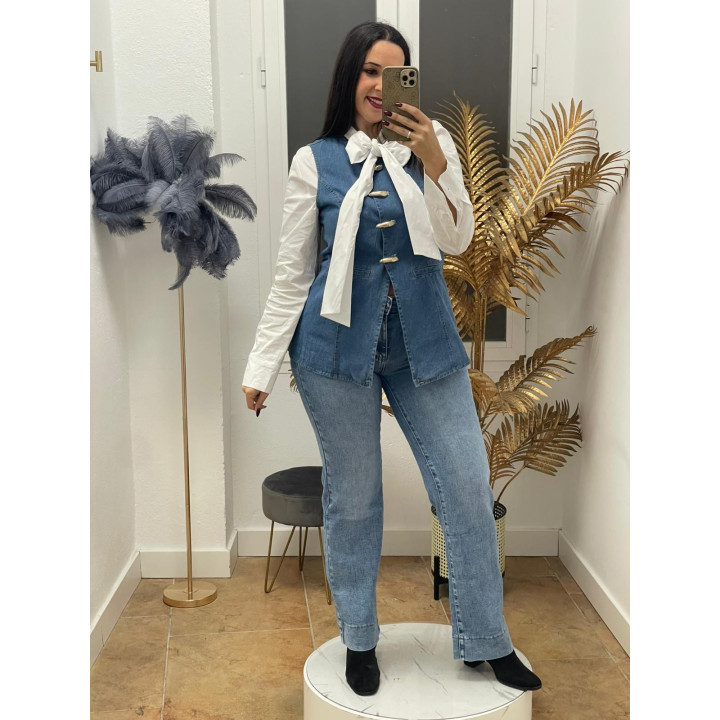 chaqueta vaquera sin mangas