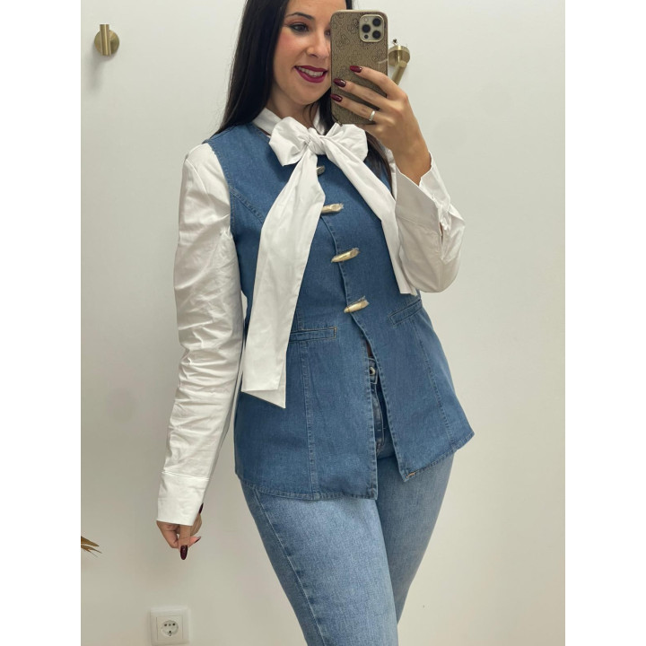 chaqueta vaquera sin mangas