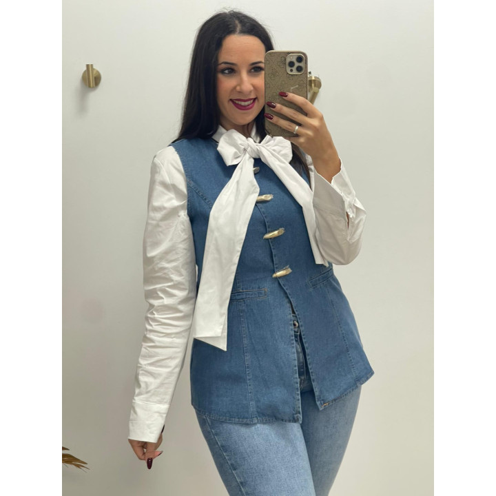 chaqueta vaquera sin mangas