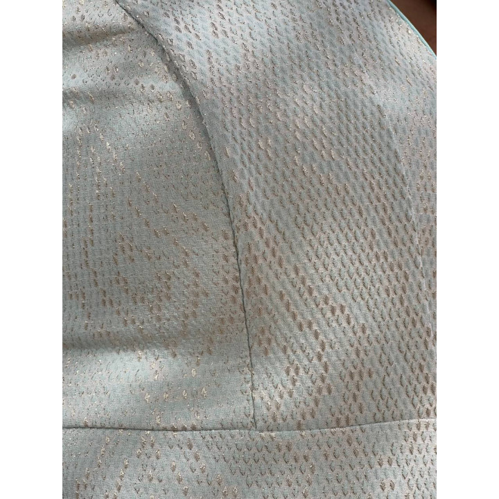 Vestido Midi Manga Larga Escote V | Tejido Especial Fabricación Española – Doble S Moda