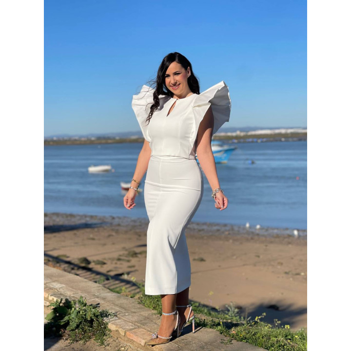 Conjunto Falda y Top con Volantes | Look Invitada Perfecta | Doble S Moda