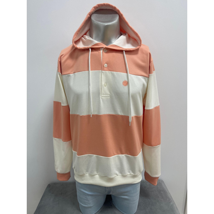 Sudadera con capucha Urban Button para hombre | Doble S Moda