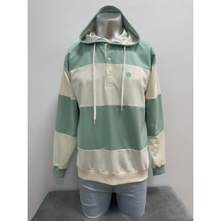 Sudadera con capucha Urban Button para hombre | Doble S Moda